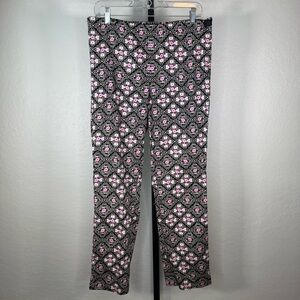 Carlisle Nikita Stretch Designer Ponce Straight Leg Side Zip Pants Size 8 EUC